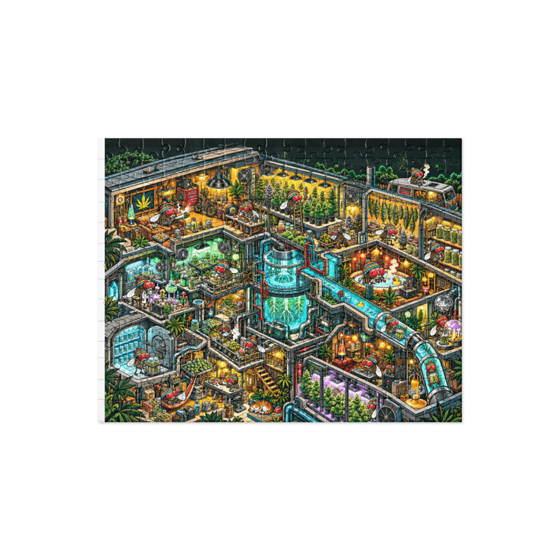 Dream Grow jigsaw puzzle, Full color. A mockup from the printer.